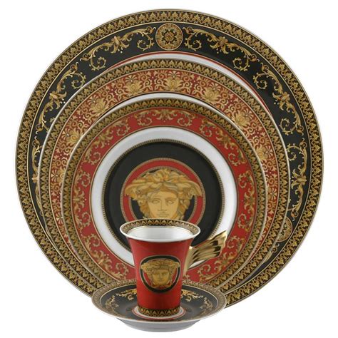 versace medusa dinnerware|Versace rosenthal medusa red.